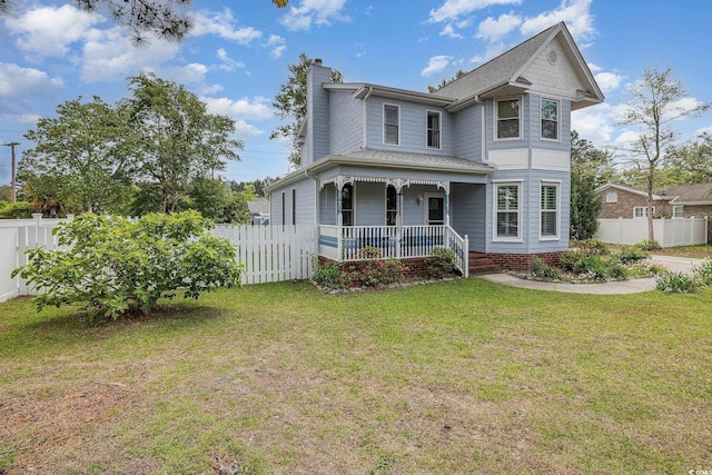 221 Lander Dr, Conway, SC 29526 - victorian-style house featuring a porch and a chimney