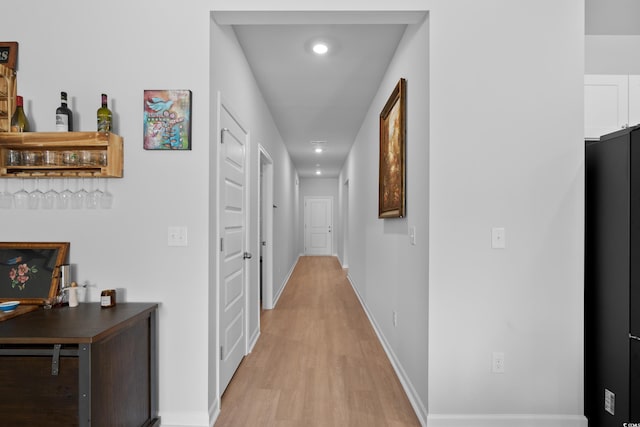 109 River Vista Way, Myrtle Beach, SC 29588 - corridor with light wood-style floors, baseboards, and recessed lighting
