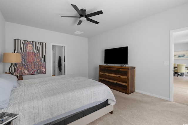 109 River Vista Way, Myrtle Beach, SC 29588 - bedroom with baseboards, carpet flooring, and ceiling fan