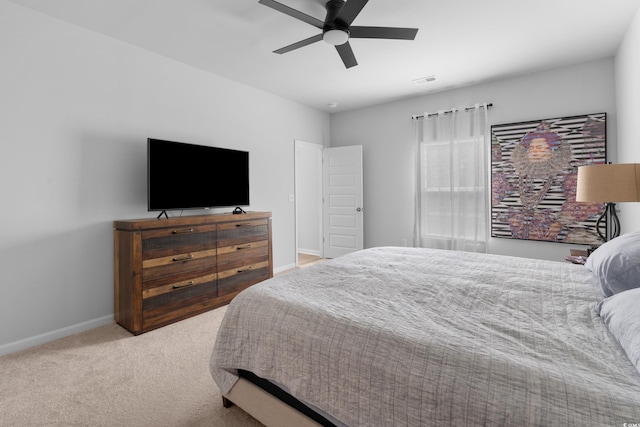 109 River Vista Way, Myrtle Beach, SC 29588 - bedroom with baseboards, carpet flooring, and a ceiling fan