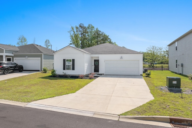 109 River Vista Way, Myrtle Beach, SC 29588 - ranch-style house with a garage, concrete driveway, and central AC unit