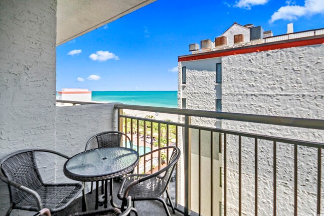 7200 Ocean Blvd N Unit 664, Myrtle Beach, SC 29572 - balcony with a water view
