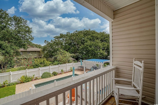 view of balcony