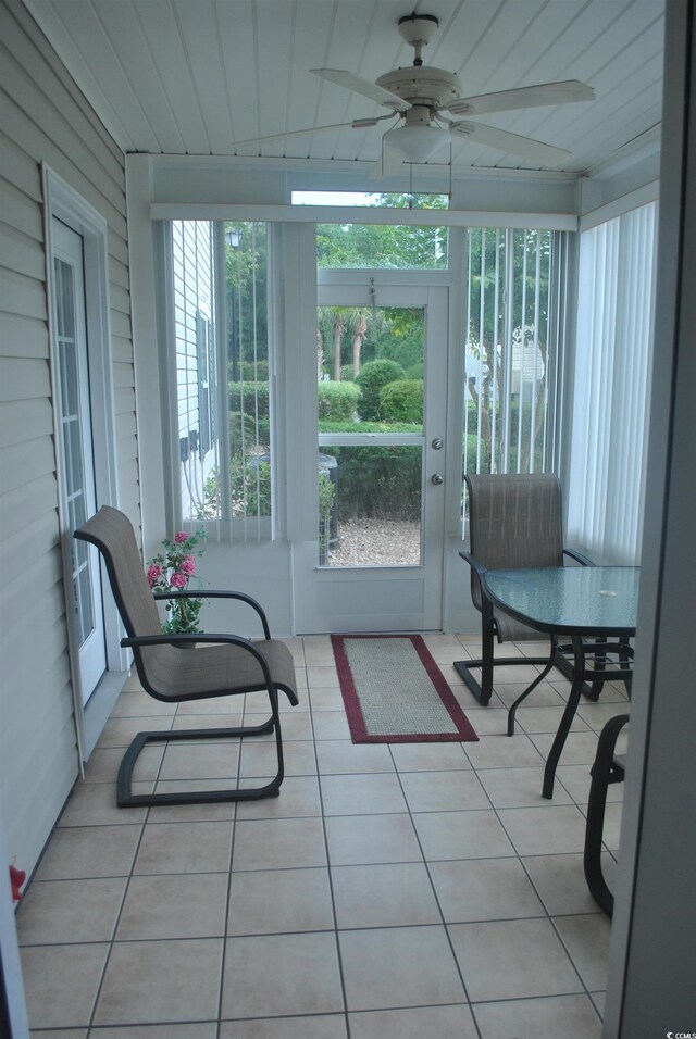 22 Woodhaven Dr Unit C, Murrells Inlet, SC 29576 - sunroom featuring plenty of natural light and tile patterned flooring