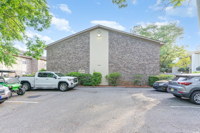 view of uncovered parking lot