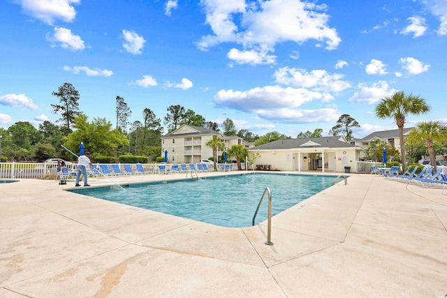 1204 River Oak Dr Unit 25-A, Myrtle Beach, SC 29579 - community pool featuring fence and a patio area