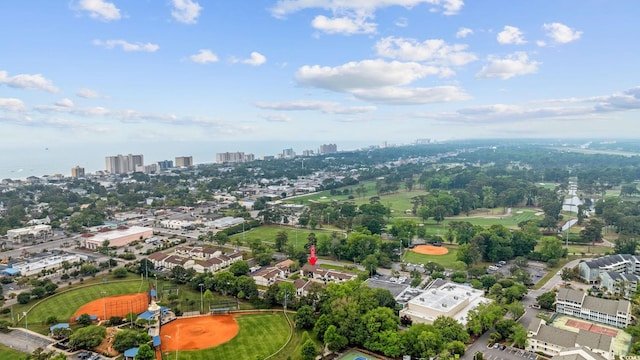 bird's eye view with a view of city