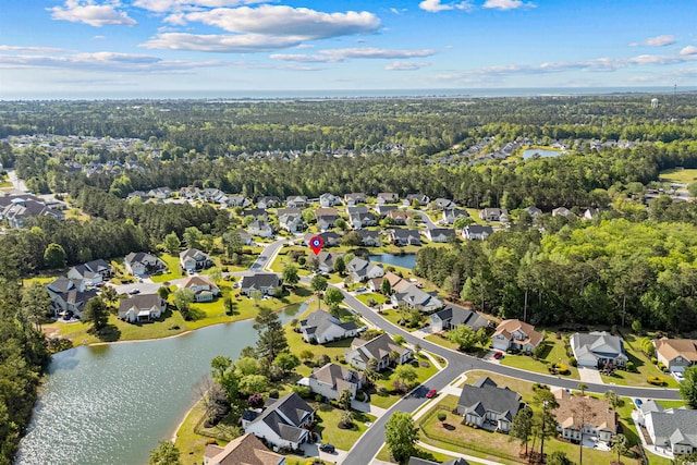 246 Laurel Bay Dr, Murrells Inlet, SC 29576 - birds eye view of property featuring a water view, a view of trees, and a residential view