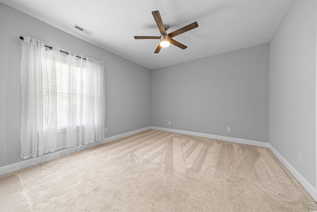 246 Laurel Bay Dr, Murrells Inlet, SC 29576 - carpeted empty room featuring baseboards, ceiling fan, and visible vents