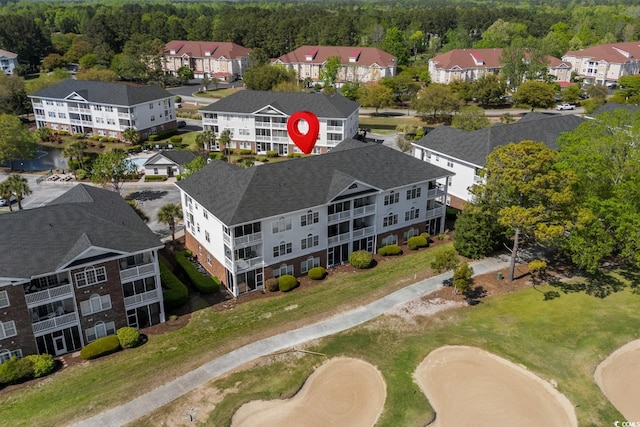 birds eye view of property featuring a residential view