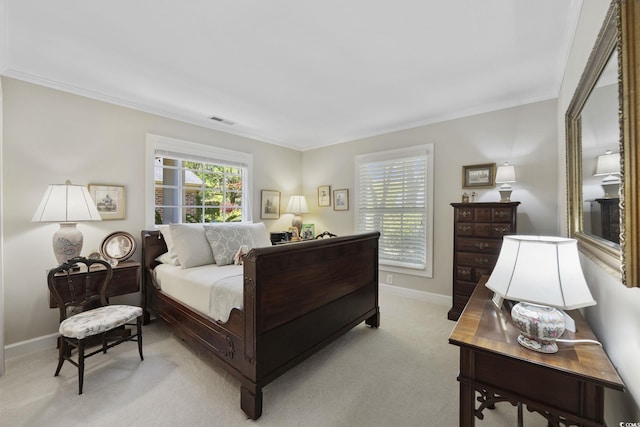 741 Tuckers Rd, Pawleys Island, SC 29585 - bedroom with light carpet and crown molding
