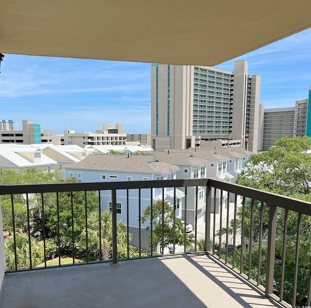 view of balcony