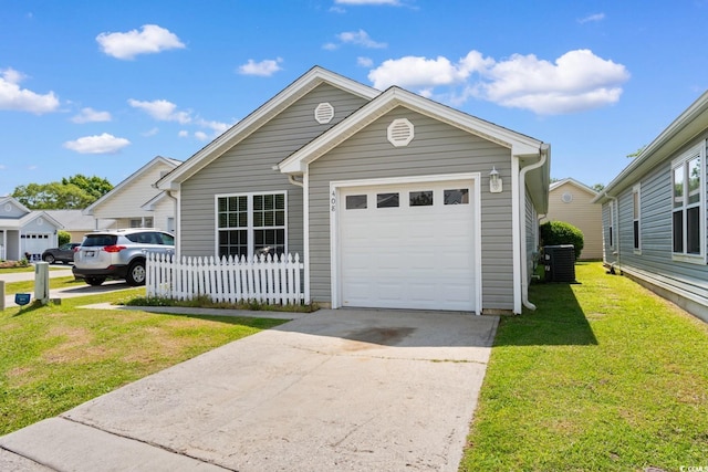 408 Chesterfield Ct, Myrtle Beach, SC 29577 - view of front facade with a garage, driveway, and central AC