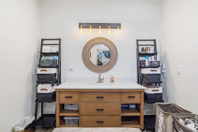 interior space with a sink