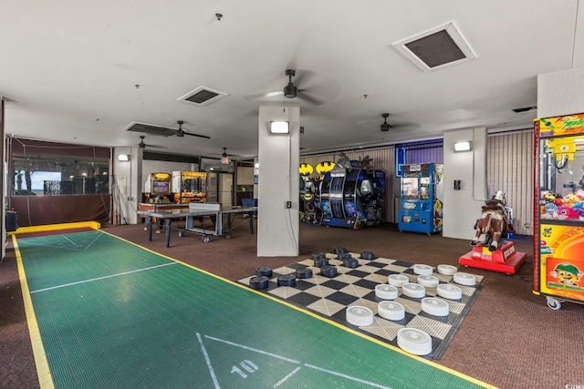 7100 Ocean Blvd N Unit 1425, Myrtle Beach, SC 29572 - view of home's community featuring shuffleboard and ceiling fan