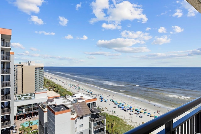 7100 Ocean Blvd N Unit 1425, Myrtle Beach, SC 29572 - water view with local beach