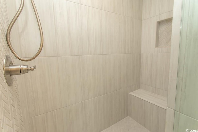 2212 Dykman Cir, Little River, SC 29566 - bathroom with a tile shower and a sauna / steam room