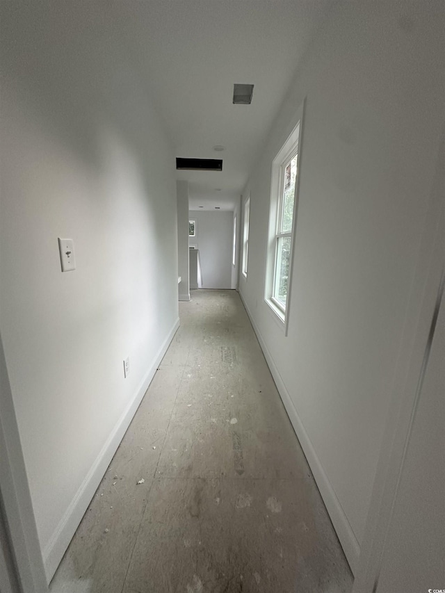 hall with baseboards