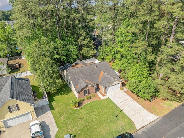 birds eye view of property
