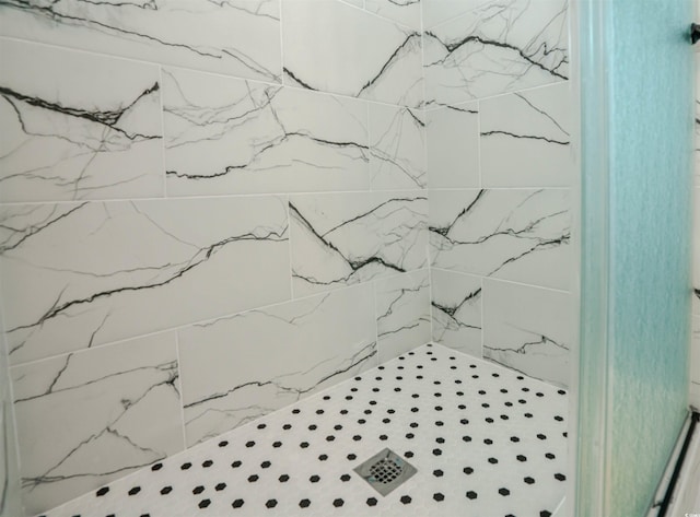 full bathroom with a tile shower