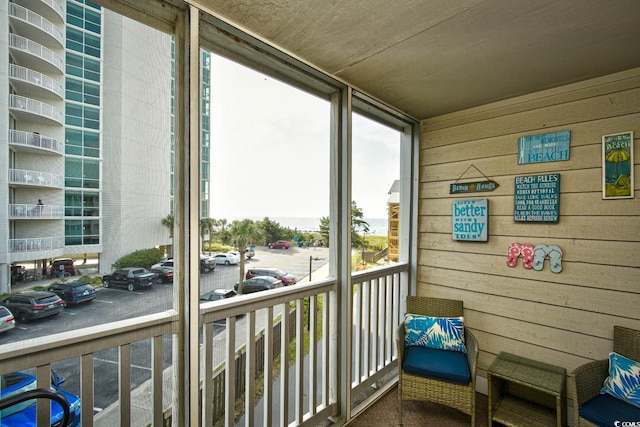 view of sunroom