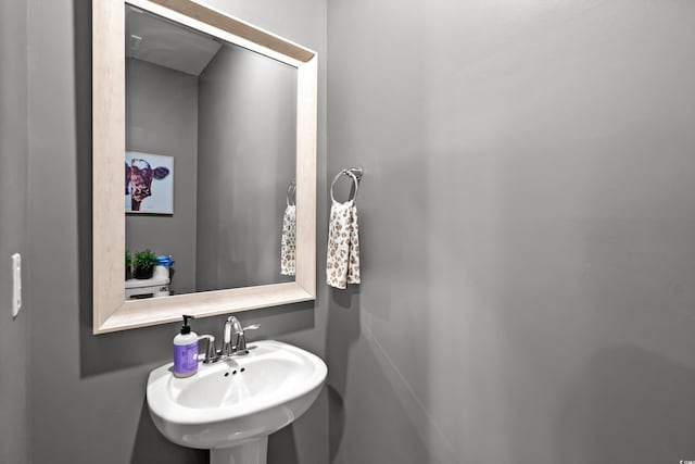 bathroom with a sink