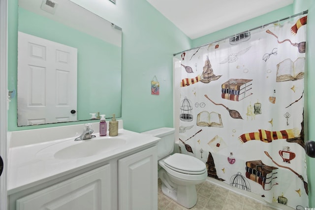 1097 Stoney Falls Blvd, Myrtle Beach, SC 29579 - bathroom featuring vanity, toilet, and a shower with curtain