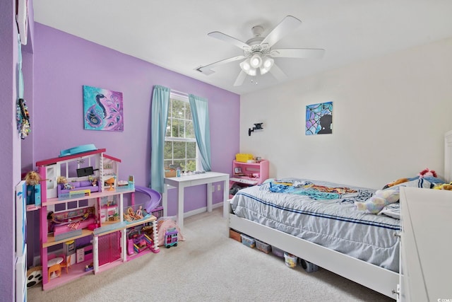 1097 Stoney Falls Blvd, Myrtle Beach, SC 29579 - bedroom with carpet floors and a ceiling fan