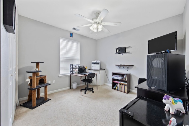 1097 Stoney Falls Blvd, Myrtle Beach, SC 29579 - carpeted office space with ceiling fan and baseboards