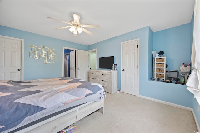 1097 Stoney Falls Blvd, Myrtle Beach, SC 29579 - bedroom featuring baseboards, carpet floors, ceiling fan, and a closet
