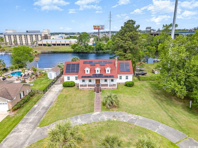 128 Causey St, Myrtle Beach, SC 29577 - aerial view of property and surrounding area featuring a large body of water