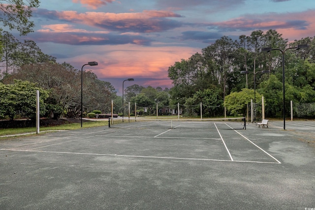 view of tennis court