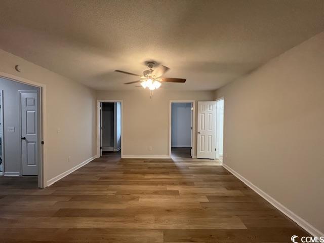 116 Hickory Dr, Conway, SC 29526 - spare room with ceiling fan, baseboards, and wood finished floors