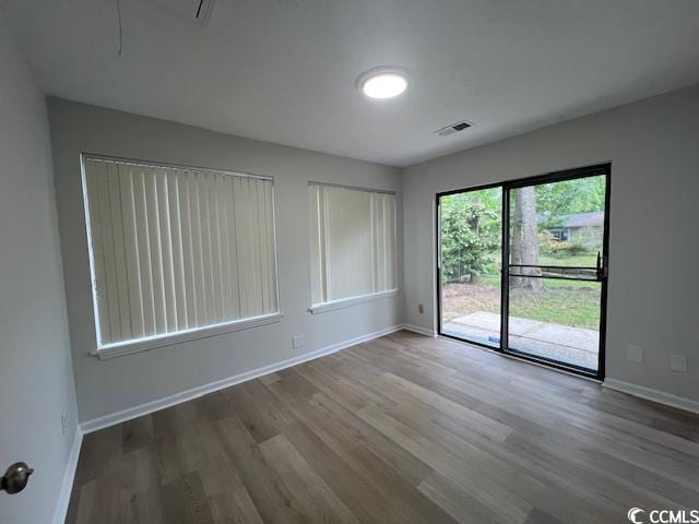 116 Hickory Dr, Conway, SC 29526 - empty room with baseboards, visible vents, and wood finished floors
