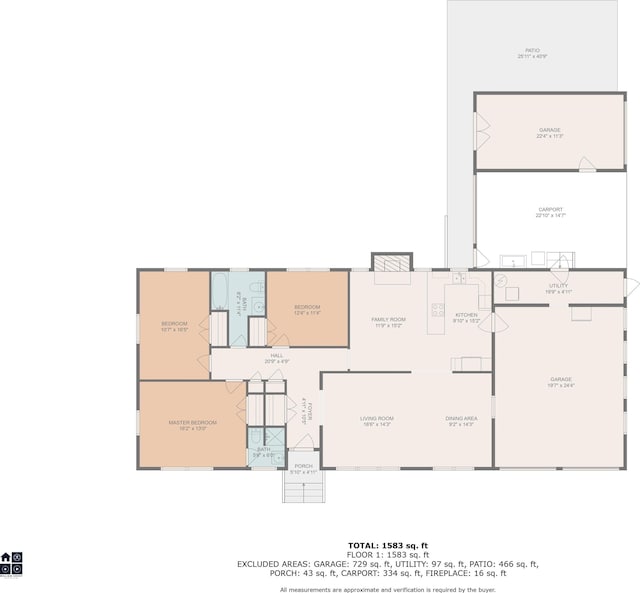 153 Busbee St, Conway, SC 29526 - room layout