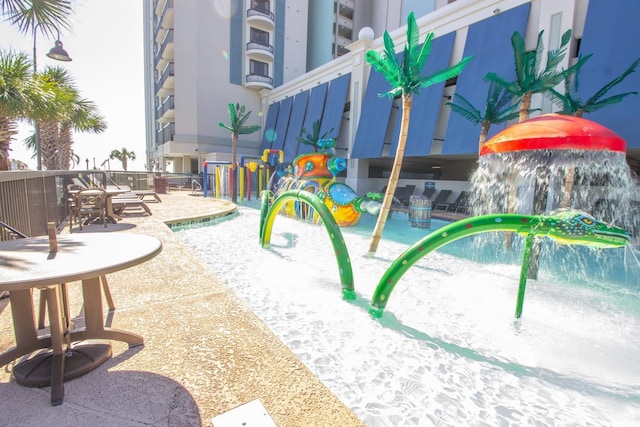 view of play area