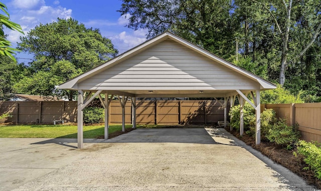 7602 Glenwood Dr, Myrtle Beach, SC 29572 - view of vehicle parking with concrete driveway and a carport