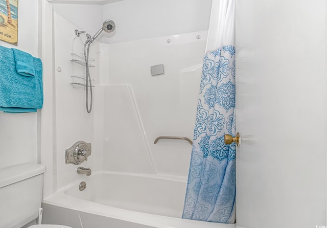 4516 Seaview St Unit 135, North Myrtle Beach, SC 29582 - bathroom featuring shower / bath combo and toilet