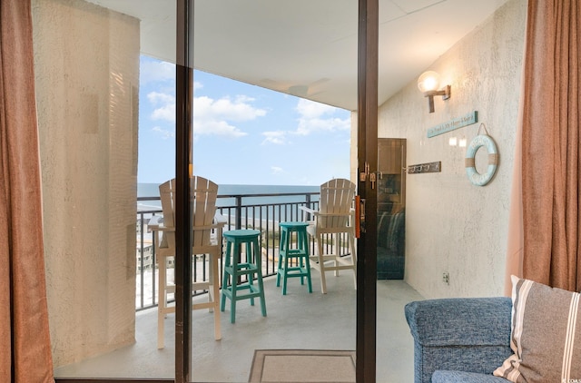 5523 N Ocean Blvd Unit 1201, Myrtle Beach, SC 29577 - balcony featuring a water view