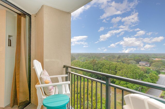 5523 N Ocean Blvd Unit 1201, Myrtle Beach, SC 29577 - balcony with a view of trees