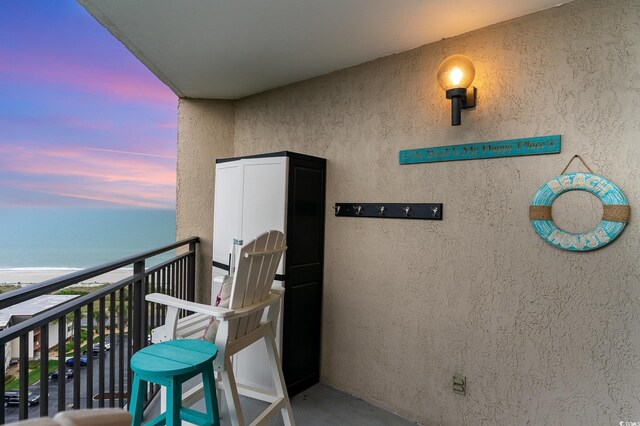 5523 N Ocean Blvd Unit 1201, Myrtle Beach, SC 29577 - balcony featuring a water view
