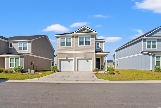 3968 Hibiscus Dr, Little River, SC 29566 - view of front of property with driveway, an attached garage, and a front yard