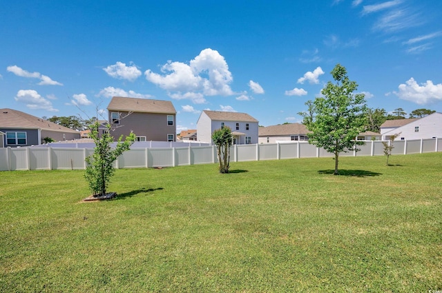 view of yard with a residential view