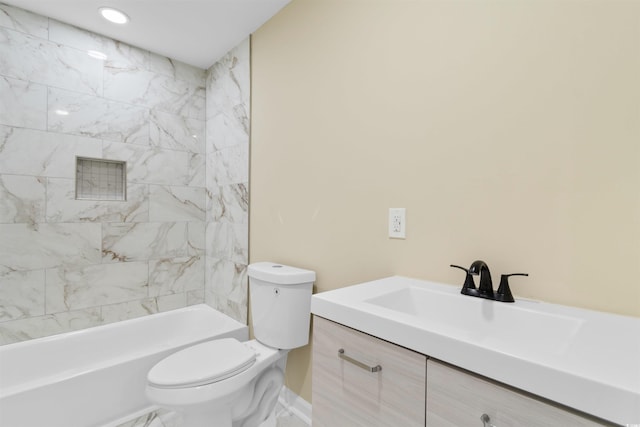 full bath featuring toilet and vanity