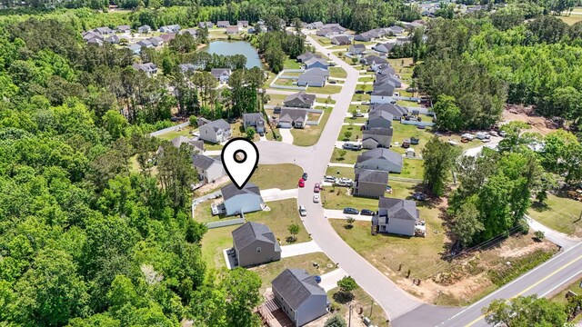 109 Winding Path Dr, Loris, SC 29569 - aerial perspective of suburban area featuring a heavily wooded area
