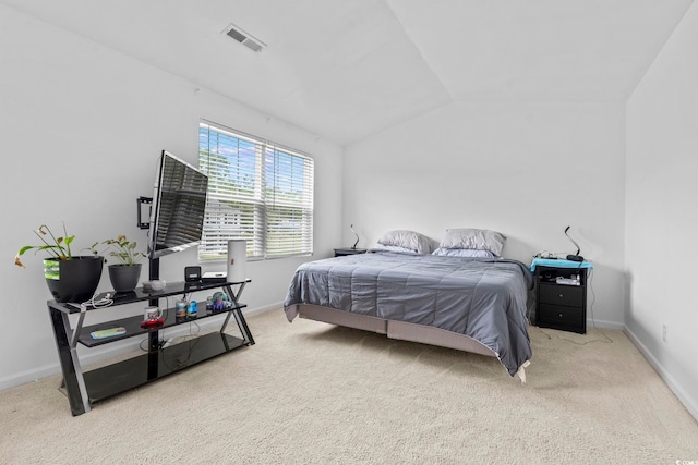 109 Winding Path Dr, Loris, SC 29569 - bedroom featuring carpet flooring, lofted ceiling, and baseboards