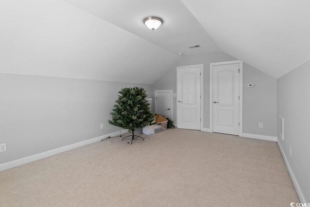 680 Twinflower St, Little River, SC 29566 - bonus room with vaulted ceiling, carpet, baseboards, and visible vents