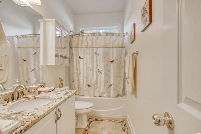 78 Saltwind Loop, Murrells Inlet, SC 29576 - full bath with toilet, tile patterned floors, shower / bath combination with curtain, and vanity