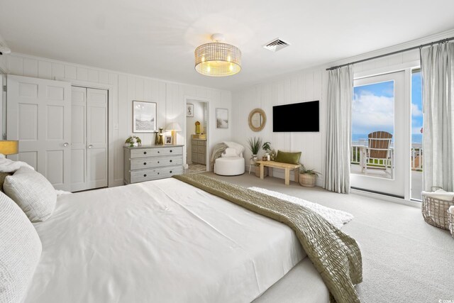 109 Pioneer Loop, Georgetown, SC 29440 - bedroom with access to exterior, carpet, and a closet