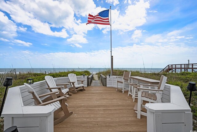 109 Pioneer Loop, Georgetown, SC 29440 - deck with view of water and beach